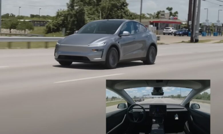 Tesla sends driverless Model Y from factory to customer to promote its robotaxi tech