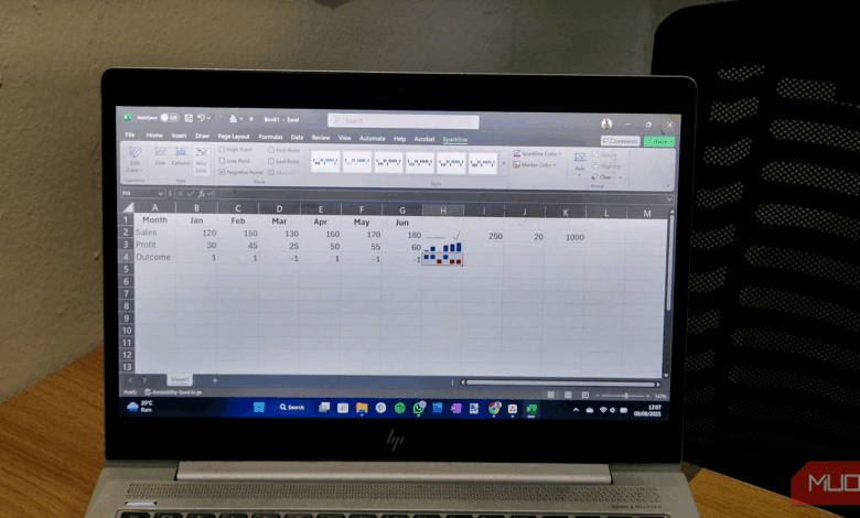 I Use This Excel Trick to Visualize Trends in One Cell
