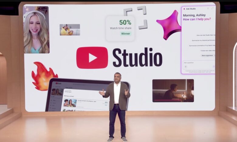 Updates to Studio, YouTube Live, new gen AI tools, and everything else announced at Made on YouTube