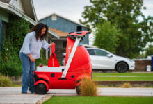 DoorDash unveils Dot, its first commercial autonomous delivery robot