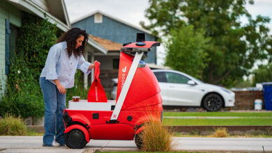DoorDash unveils Dot, its first commercial autonomous delivery robot